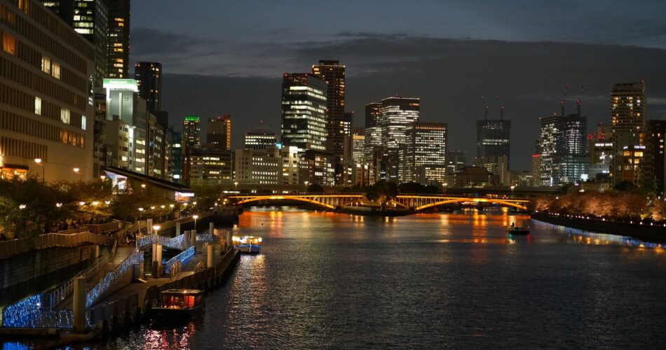 Osaka at night