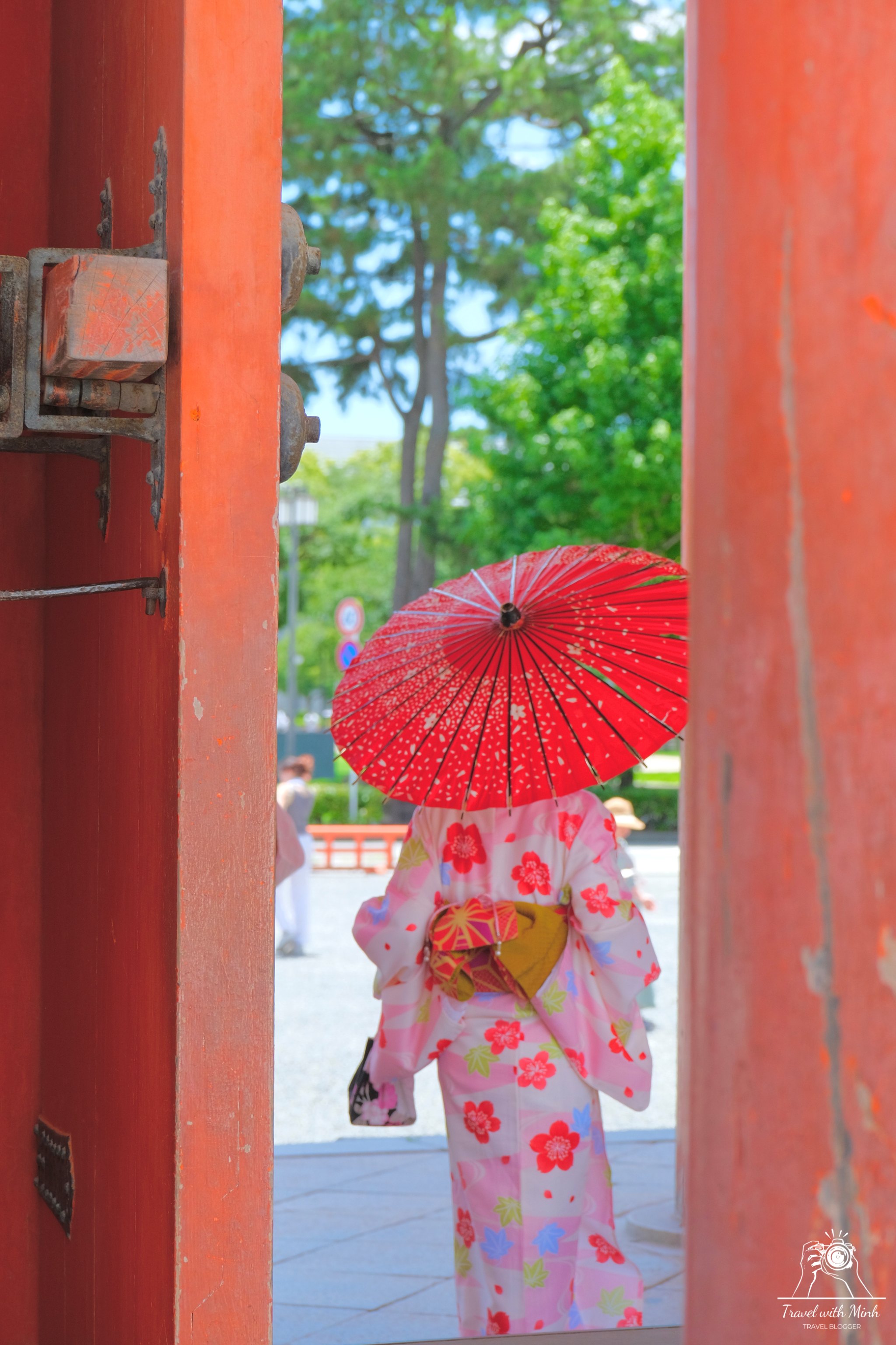 11 heian shrine with kimono