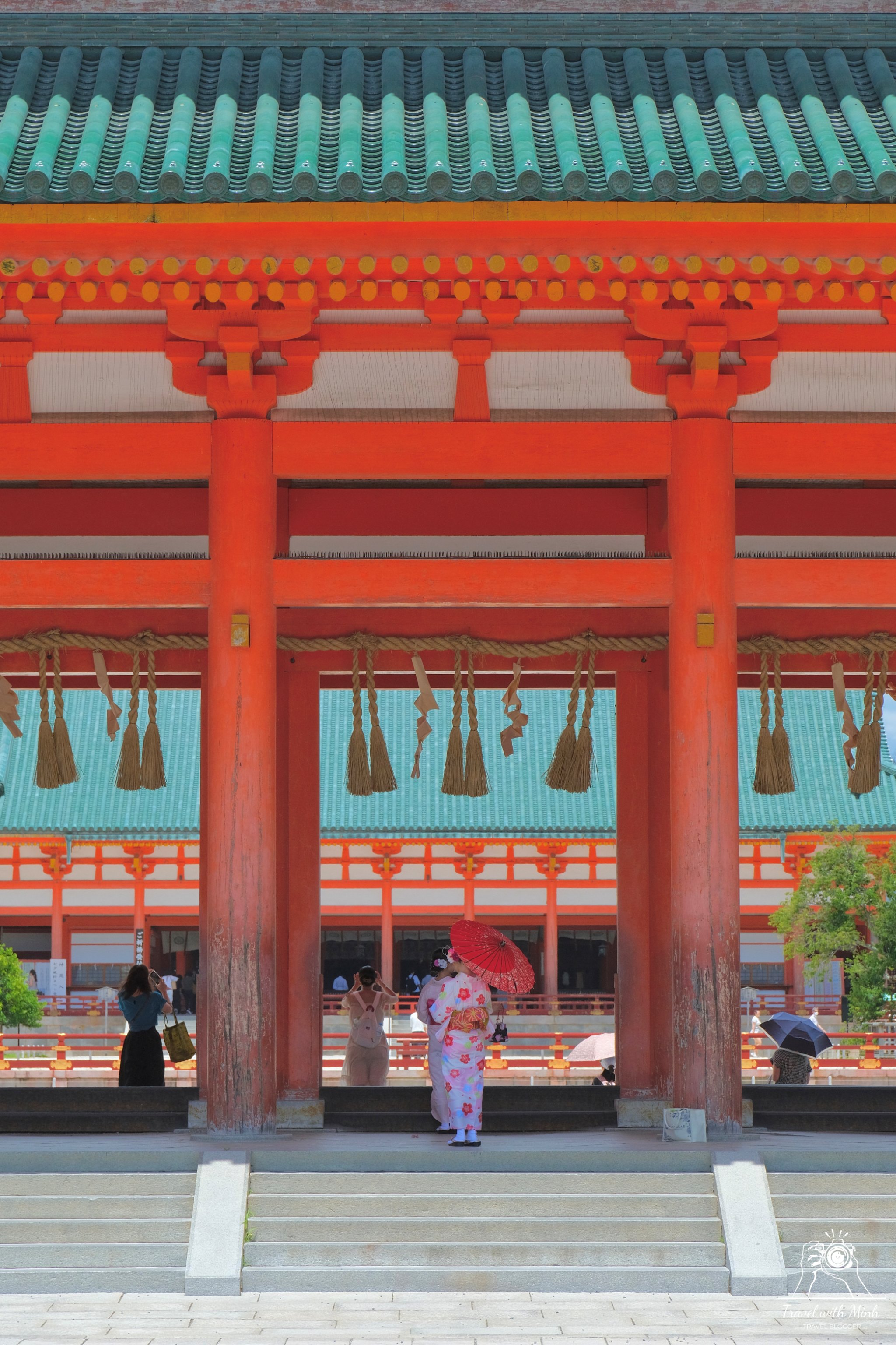 6 heian shrine with kimono